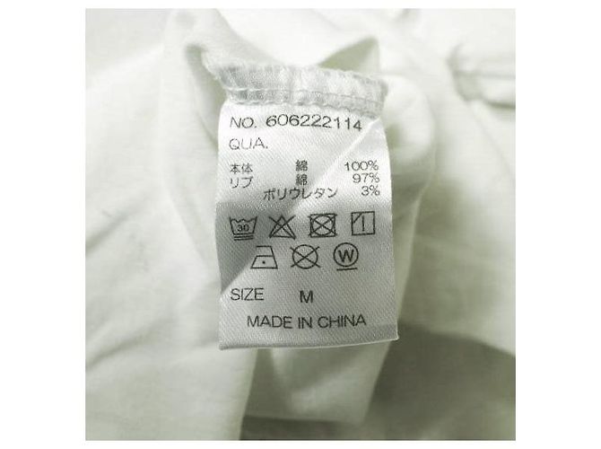 Autre Marque Camiseta de bolsillo Silket A4A de algodón blanca Blanco - vista 8