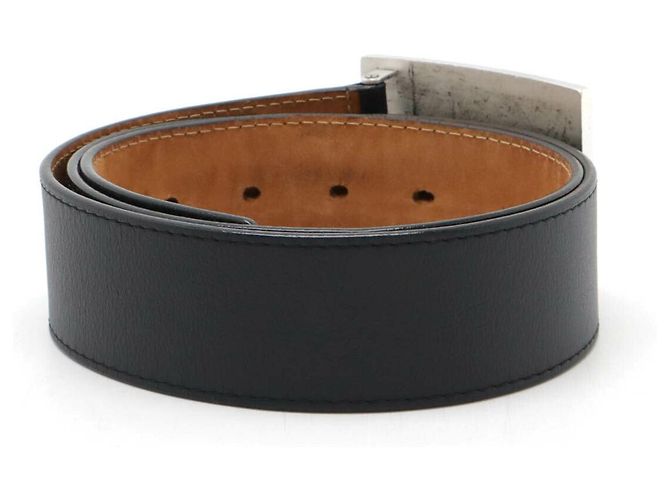 Cintura in pelle Sangle Jeans Louis Vuitton Nero - vista 2