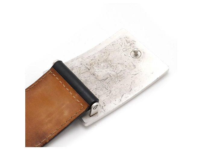 Cintura in pelle Sangle Jeans Louis Vuitton Nero - vista 5