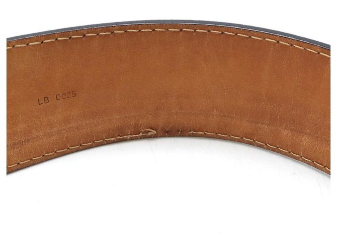 Cintura in pelle Sangle Jeans Louis Vuitton Nero - vista 6