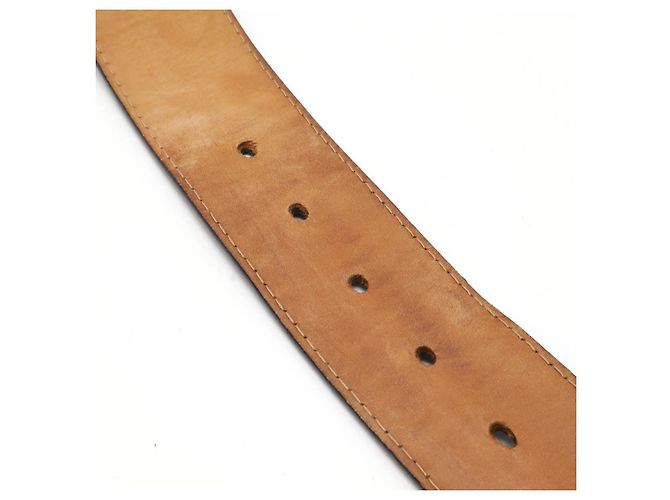 Cintura in pelle Sangle Jeans Louis Vuitton Nero - vista 7