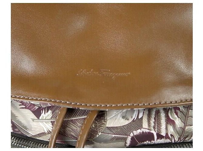 Zaino in nylon e pelle Salvatore Ferragamo Multicolore - vista 3