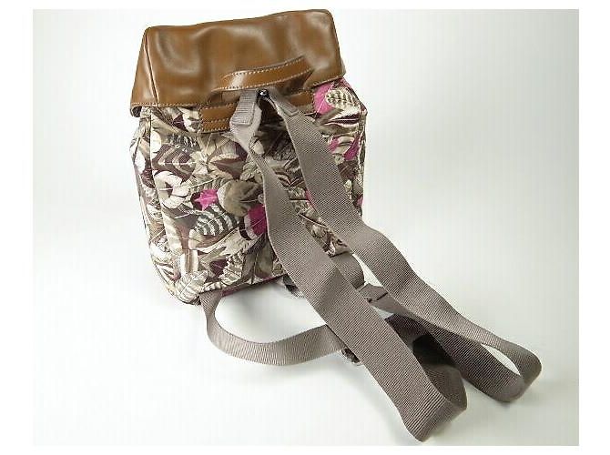 Zaino in nylon e pelle Salvatore Ferragamo Multicolore - vista 4