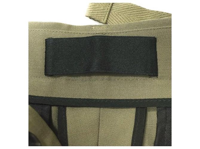 Autre Marque Pantalones Cargo Pantalones de Lana Beige Caqui - vista 7