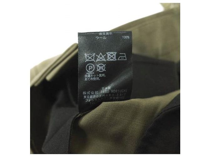 Autre Marque Pantalones Cargo Pantalones de Lana Beige Caqui - vista 8