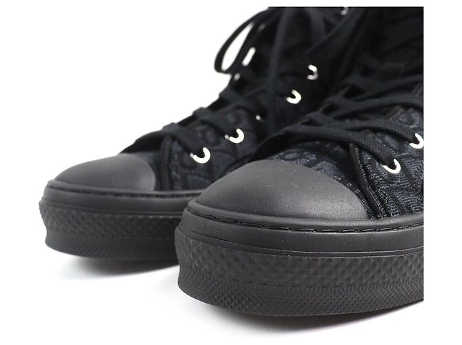 Sneakers alte Dior B23 Oblique Logo Nero - vista 4