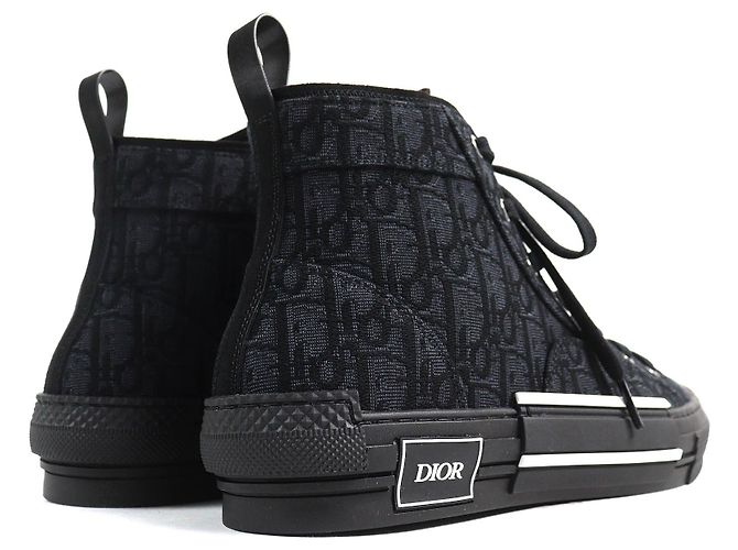 Sneakers alte Dior B23 Oblique Logo Nero - vista 6