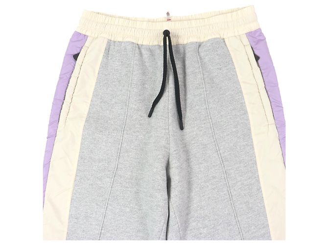 Moncler Grenoble CALÇA Calça de moletom em algodão e rayon Marrom Cinza Cru Roxo - vista 3