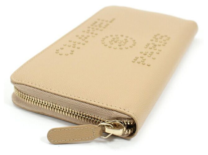 Portafoglio lungo con borchie Chanel Deauville Beige - vista 3