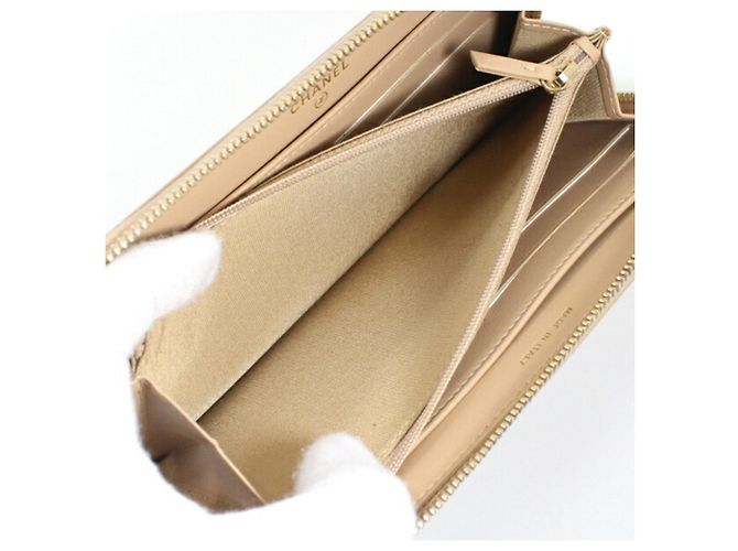 Portafoglio lungo con borchie Chanel Deauville Beige - vista 8