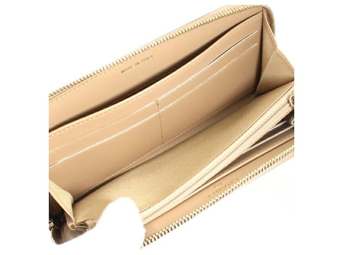 Portafoglio lungo con borchie Chanel Deauville Beige - vista 9