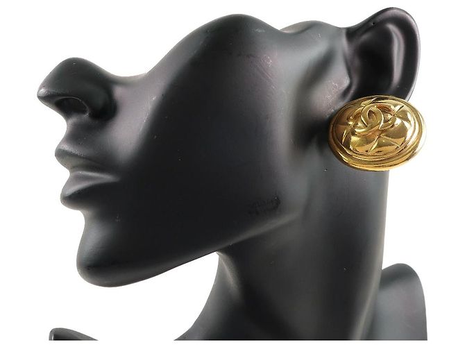 Chanel Matelassé Ohrringe Golden - Ansicht 2