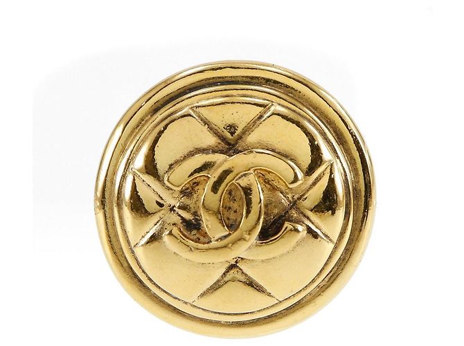 Chanel Matelassé Ohrringe Golden - Ansicht 4