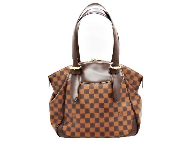 Borsa 2 in 1 Louis Vuitton Damier Ebene VeronaMM N41118 Marrone - vista 3