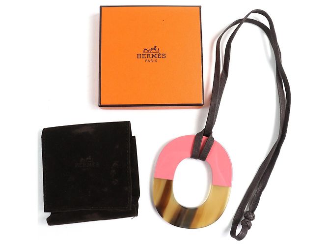 Collana Pendente Ism di Hermès Beige - vista 2