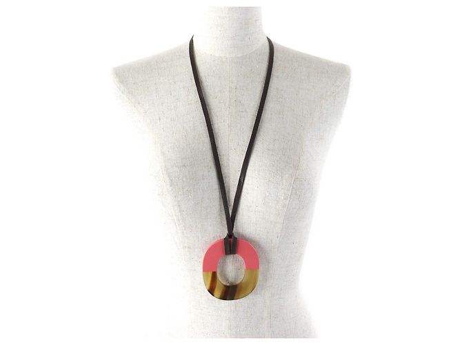 Collana Pendente Ism di Hermès Beige - vista 4