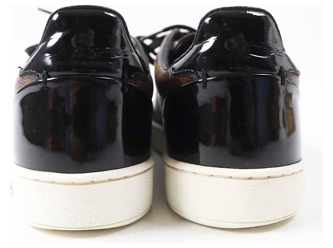 Sneaker aus Monogramm-Canvas und lackiertem Leder der Front Row Linie von Louis Vuitton Braun - Ansicht 3