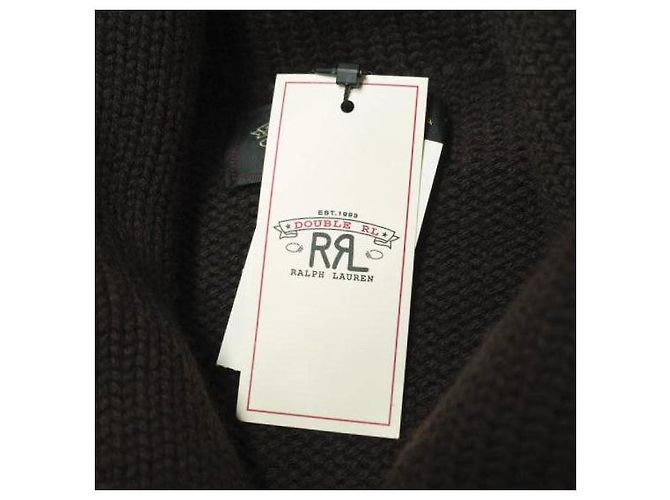 Ralph Lauren Cárdigan de lana aplicado RRL Castaño - vista 4