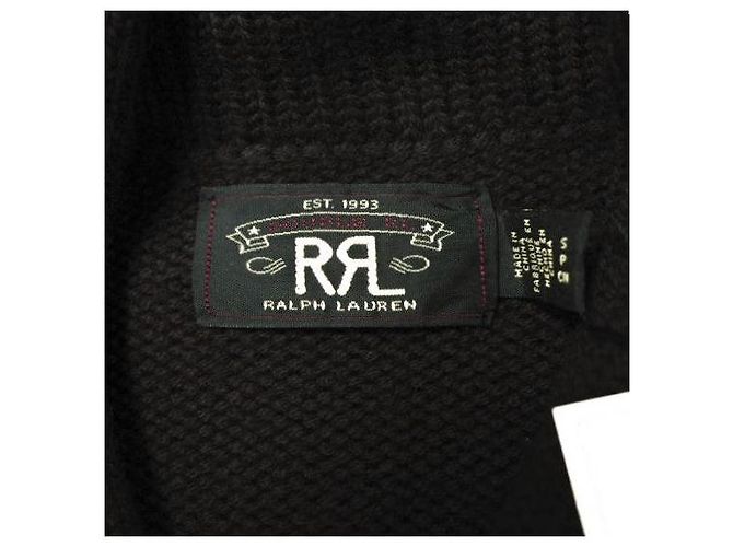 Ralph Lauren Cárdigan de lana aplicado RRL Castaño - vista 9