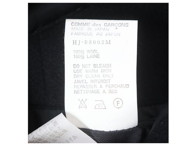 Autre Marque Giacca in cashmere e lana COMME des GARCONS HOMME Nero - vista 8