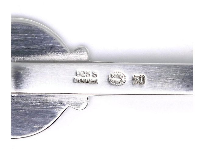 Autre Marque Clip per cravatta in argento 925 Georg Jensen Ship - vista 4