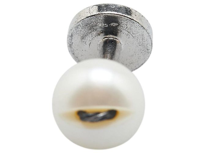 Gemelli in perla finta SV925 Louis Vuitton Argento - vista 4