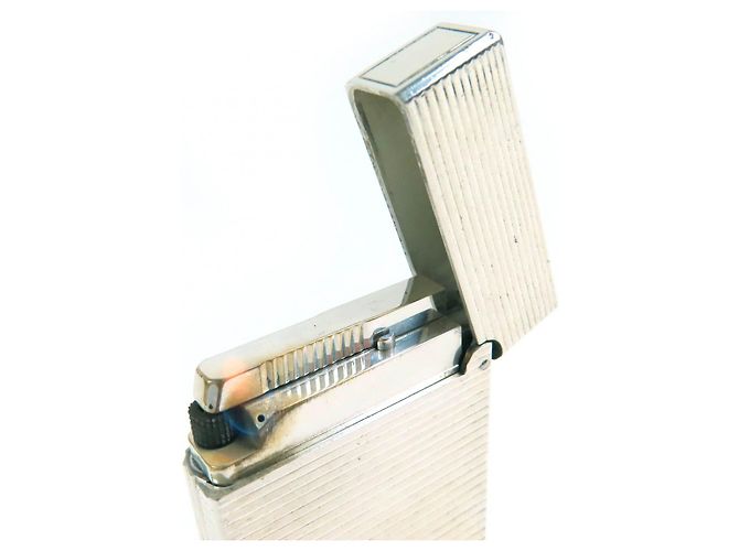 Autre Marque Briquet carré Border Line D de Dupont - Accessoires de fumer Argenté - vue 7