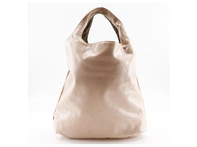 Sac à main réversible en polyuréthane/vinyle Bottega Veneta Marron Rose - vue 4