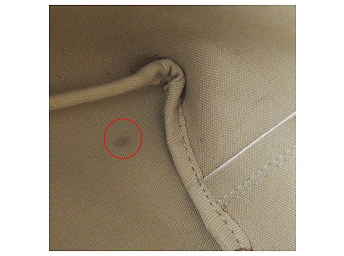 Autre Marque Tote Bag aus beschichtetem Canvas Herve Chapelier 704 Weiß Gelb - Ansicht 12