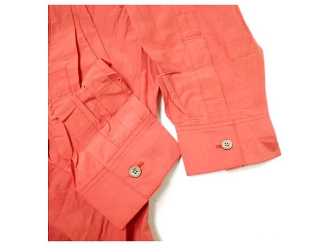 Autre Marque Camicia in popeline di cotone e nylon Robes&Confections Arancione - vista 5