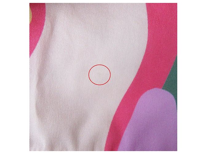 Chaqueta con capucha de seda y algodón Chanel P70173 Multicolor - vista 12