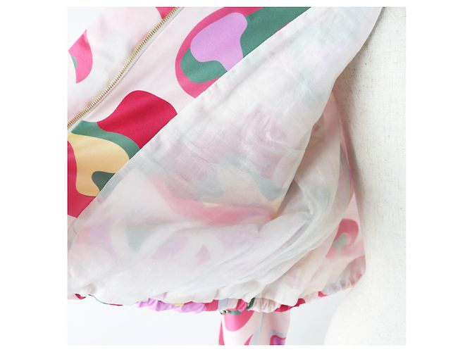 Chaqueta con capucha de seda y algodón Chanel P70173 Multicolor - vista 5