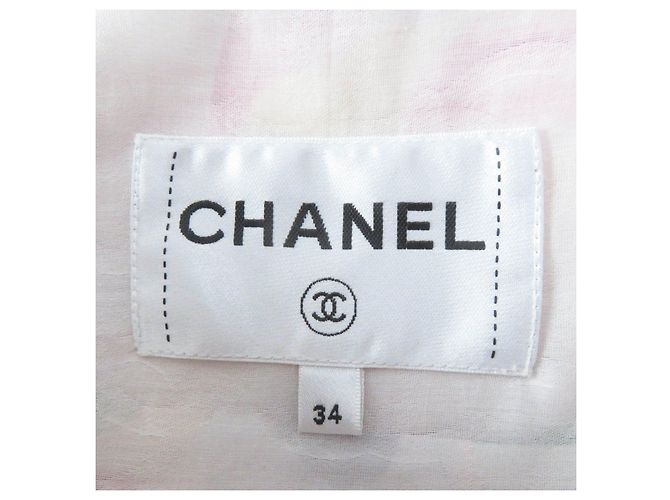 Chaqueta con capucha de seda y algodón Chanel P70173 Multicolor - vista 7