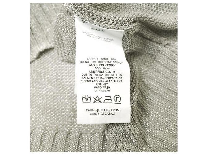 Autre Marque Chaleco de punto Lame de la cadena Robes&Confections Gris - vista 8