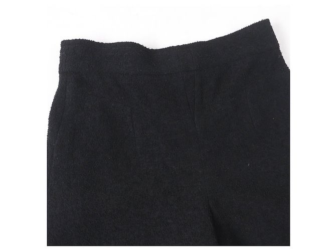 Calça larga de lã e nylon Chanel P54700V30847 Preto - vista 5