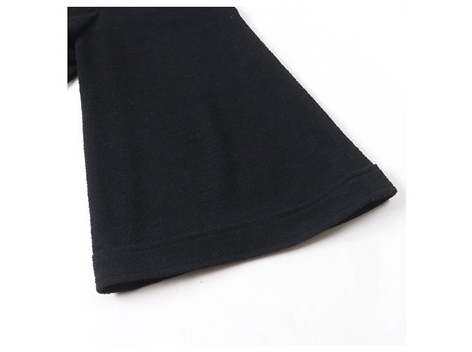 Calça larga de lã e nylon Chanel P54700V30847 Preto - vista 6