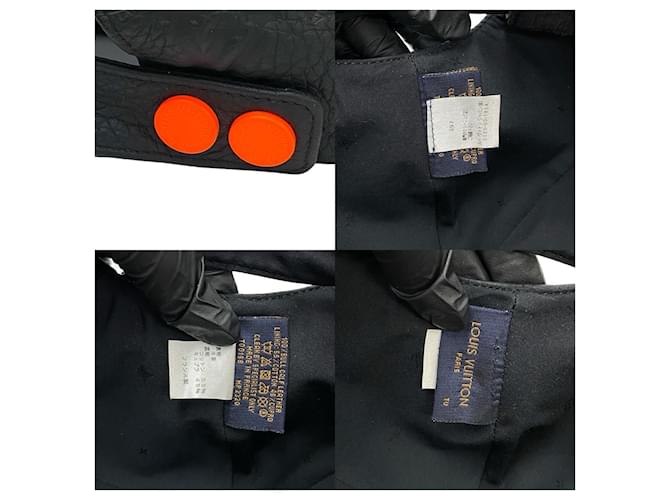 Louis Vuitton Monogram Cuir Cotton Cap Schwarz - Ansicht 3