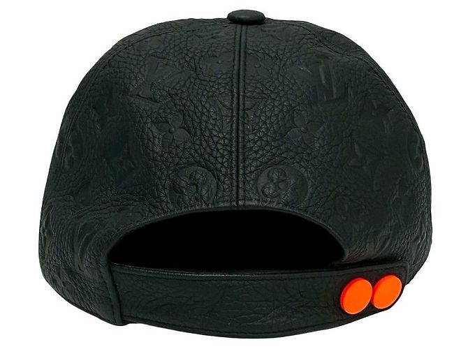 Louis Vuitton Monogram Cuir Cotton Cap Schwarz - Ansicht 4