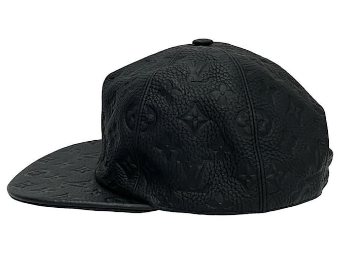 Louis Vuitton Monogram Cuir Cotton Cap Schwarz - Ansicht 5