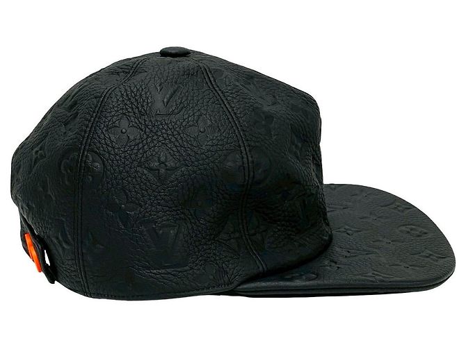 Louis Vuitton Monogram Cuir Cotton Cap Schwarz - Ansicht 6