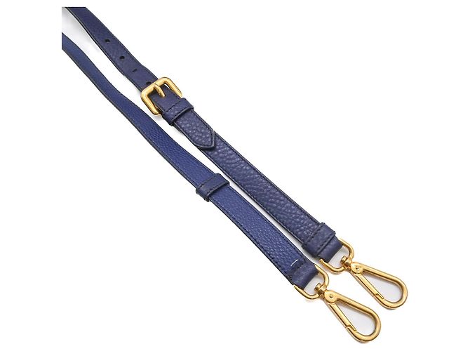 Prada Vitello Dino Tote Bag Blau - Ansicht 17
