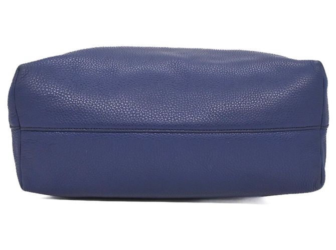 Prada Vitello Dino Tote Bag Blau - Ansicht 5