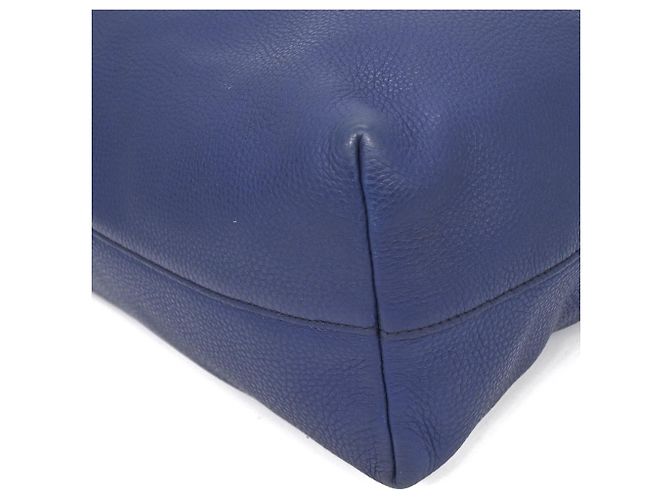 Prada Vitello Dino Tote Bag Blau - Ansicht 6