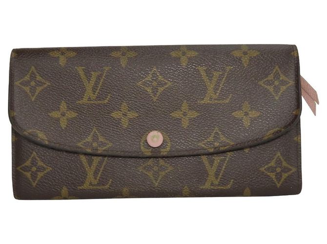 Cartera Bi-Fold Emily Louis Vuitton Castaño Rosa - vista 11