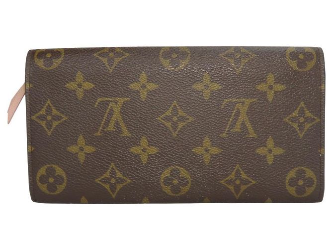 Cartera Bi-Fold Emily Louis Vuitton Castaño Rosa - vista 2