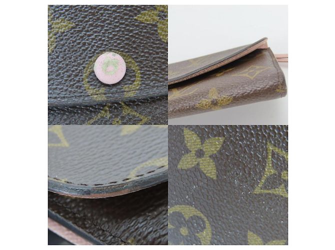 Cartera Bi-Fold Emily Louis Vuitton Castaño Rosa - vista 5