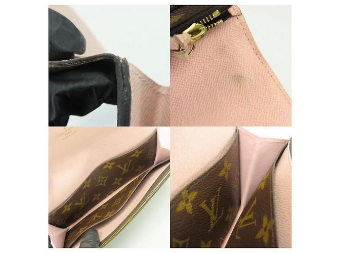 Cartera Bi-Fold Emily Louis Vuitton Castaño Rosa - vista 7