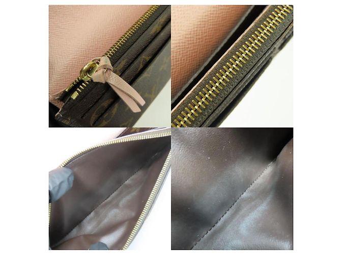 Cartera Bi-Fold Emily Louis Vuitton Castaño Rosa - vista 9