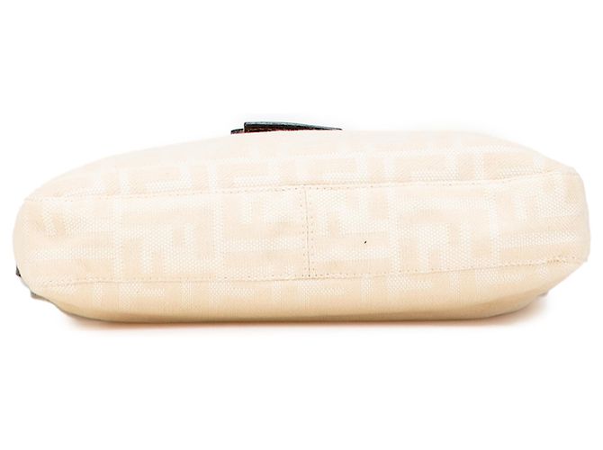 Fendi Braune Zucca Canvas Schultertasche Beige - Ansicht 3