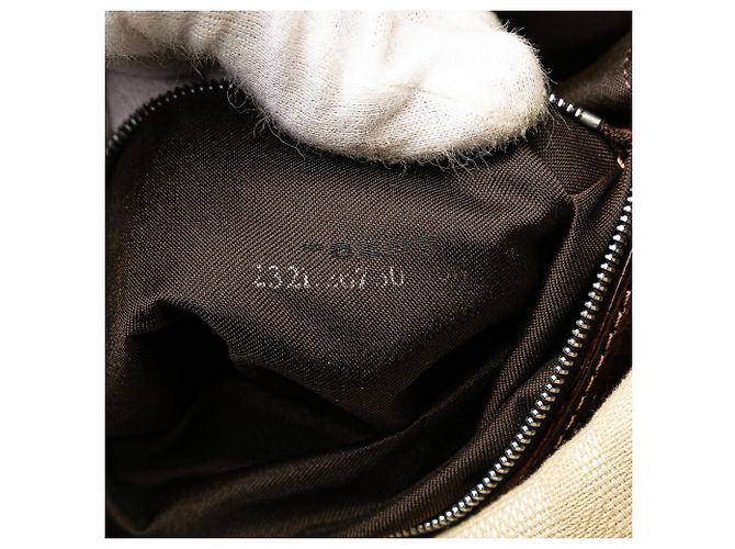 Fendi Braune Zucca Canvas Schultertasche Beige - Ansicht 6